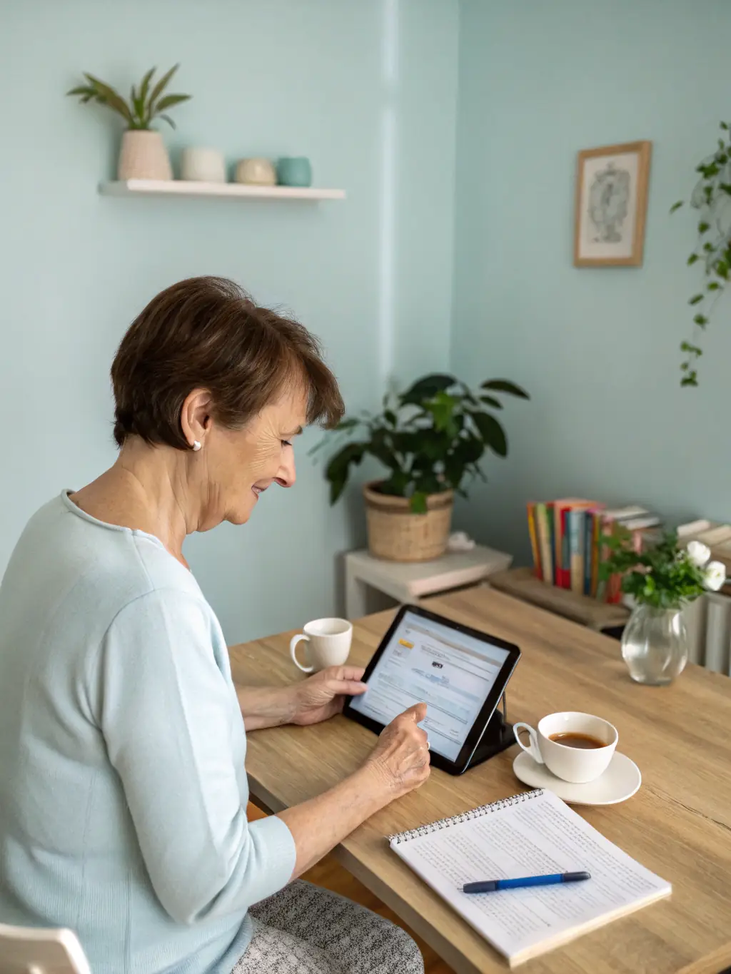 A CNA using Careflownote to document a patient's meal intake and fluid balance, highlighting the app's ability to track nutritional information.